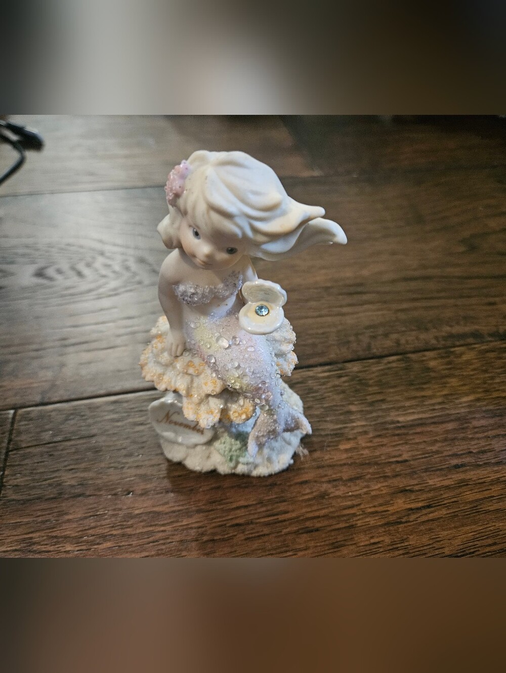 Enesco - Coral Kingdom - Topaz- #137421 Used Condition Pretty Figurine Statue . 